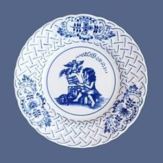 Annual plate 2019, wall, 18 cm, Original Blue Onion Pattern