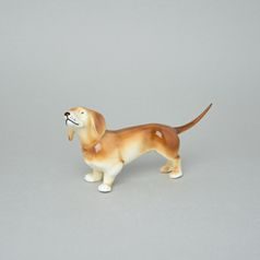 Dog 16,5 x 6 x 8,5 cm, luxor, Porcelain Figures Duchcov