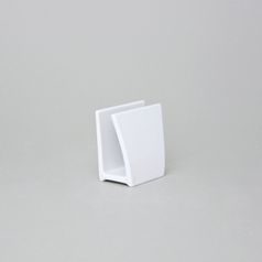 Bohemia White, Stojánek na ubrousky 6,5 x 7 cm, design Pelcl, Český porcelán