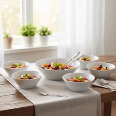 Plate deep 20,5 cm, Thun 1794 Carlsbad porcelain, TOM white