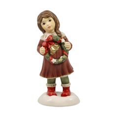 Figurka Adventní věnec 7 / 6 / 14,5 cm, kamenina, Goebel