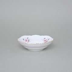 Gold line: Bowl 13 cm, Thun 1794 Carlsbad porcelain, Bernadotte roses