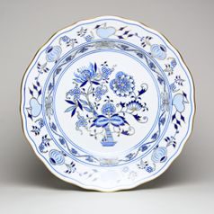 Plate deep 24 cm, Original Blue Onion Pattern + Gold