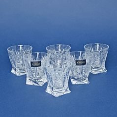 Quadro - 500PK, liqueur glass 55 ml, 8 cm, set of 6 pcs., Crystalite Bohemia
