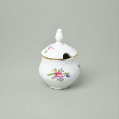 Mustard 150 ml (small sugar bowl), Thun 1794 Carlsbad Porcelain, BERNADOTTE Meissen Rose