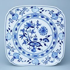 Talíř hranatý 29 cm, Cibulák, originální z Dubí