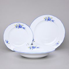 Plate set for 6 pers., Forget-me-not, Český porcelán a.s.
