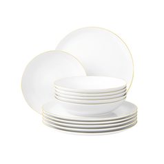 Liberty gold line: Dinner set 12 pcs., Seltmann porcelain