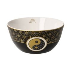 Bowl Jin Jang black 15 / 15 / 7cm, Fine Bone China, Goebel