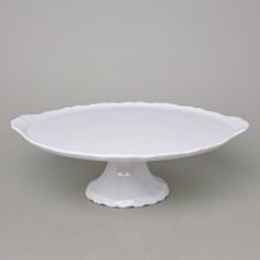 Verona white: Cake plate 30 cm with handles on stand, G. Benedikt 1882
