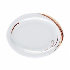 Plate dessert oval 19 cm, Top Life 23434 Aruba, Seltmann Porcelain