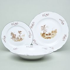 Rose 81048: Plate set for 6 pers., Thun 1794, karlovarský porcelán