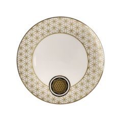 Plate Yin Yang white 23 / 23 / 2cm, Fine Bone China, Goebel