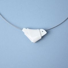 Necklace: Knot (Little Bird), Porcelain Jewels Studio Mallys