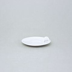 Bohemia White, Podšálek espresso s ouškem 10 cm, design Pelcl, Český porcelán a.s.