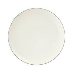 Talíř dezertní / snídaňový 22,5 cm, Savona fine diamond se šedou linkou, porcelán Seltmann