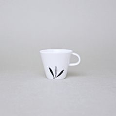 Bohemia black: Šálek espresso 45 ml, design Jiří Pelcl, černý cibulák, Český porcelán a.s.