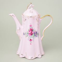 Konvice kávová 1,2 l, Olga 515, Růžový porcelán z Chodova