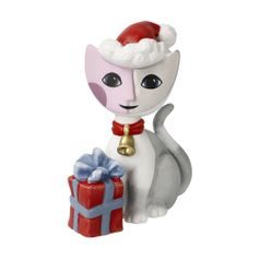 Cat Pino 7.5 / 4 / 8cm, biscuit china, Cats Goebel R. Wachtmeister