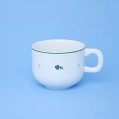 Cup 250 ml, Benedikt blue flowers + green, G. Benedikt 1882