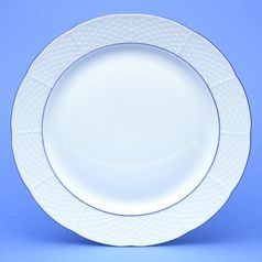 Natálie modré linky: Mísa mělká kulatá 31 cm (talíř klubový), Thun 1794, karlovarský porcelán