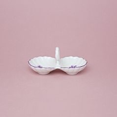 Salt double bowl 12 cm, Violet, Cesky porcelan a.s.