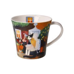 Hrnek Una bellissima giornata, 350 ml, jemný kostní porcelán, R. Wachtmeister, Kočky Goebel