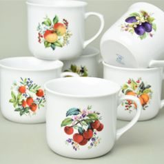 Mug Warmer 0,65 l, Fruits, 6 pcs. set, Český porcelán a.s.