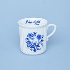 Mug Mozart 0,25 l "Miluji cibulák z Dubí", Original Blue Onion pattern