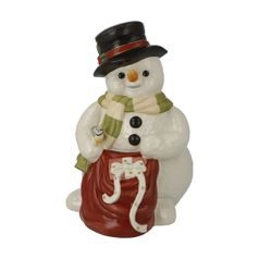 Figurine Snowman gifts for the holidays 14.50 / 18.50 / 22.00 cm, stoneware, Goebel