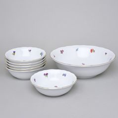 Kompotová souprava pro 6 osob, Rakouská házenka, Český porcelán a.s.