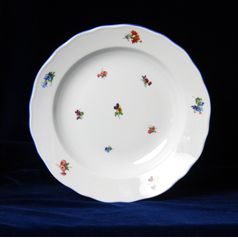 Talíř hluboký 24 cm, Házenka modrá linka, Český porcelán a.s.