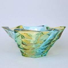 Křišťálová mísa FLAMENCO Lemon 29,5 cm, Bohemia Treasury