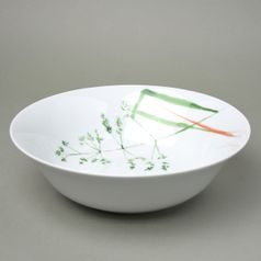 Bowl 25 cm, Thun 1794, karlovarský porcelán, grass