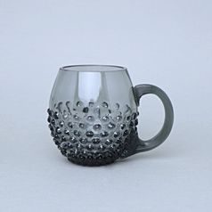 Pivní půllitr - Hobnail (Šedý kouř), 500 ml, Floriánova huť