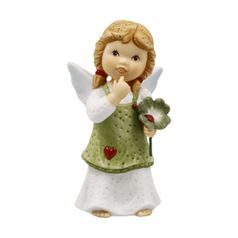 Anděl Šťastný okamžik 4 / 4 / 8 cm, biskvitový porcelán, Nina & Marco, Goebel