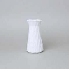Vase mini Diamond White (shape 3), White + Black Dots, 13 cm, Goldfinger Porcelain