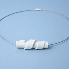 Necklace: Spiralis, Porcelain Jewels Studio Mallys