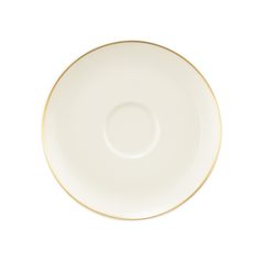 Saucer 16.5 cm combinable, Savona fine diamond with gold line, Seltmann porcelain