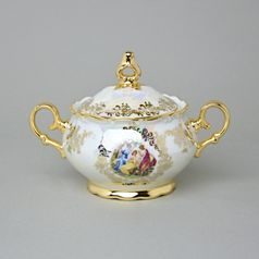 Cukřenka 240 ml, Ophelia, Tři Grácie, zlatý listr, Carlsbad