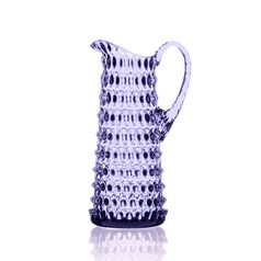 Křišťálový džbán 1200 ml, Alexandrit - Polka Dot, Sklárna Květná 1794