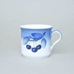 Mug Bobby 0,42 l, Thun 1794 Carlsbad porcelain, BLUE CHERRY