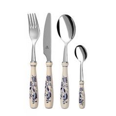 Cutlery Dining set for 1 person, Blue Onion Pattern