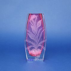 Vase Iveta - Pink inside, Hand-cut Flowers, 18 cm, Milan Mottl