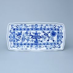 Podnos čtyřhranný 33 x 16 cm, Cibulák, originální z Dubí
