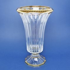 Astra Gold: Vase 40 cm on stand, crystal, Antique Golden Black decor