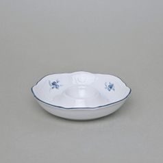 Talířek 12,5 cm (kalíšek) na vejce bez nožky, Thun 1794, karlovarský porcelán, BERNADOTTE kytička