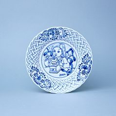 Annual plate 2004 18 cm, relief, Original Blue Onion Pattern