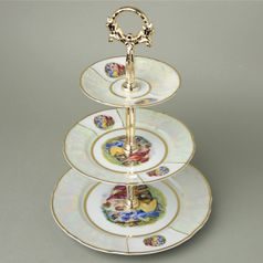 The Three Graces: Compartment dish 3 pcs., 34 cm, Thun 1794, karlovarský porcelán, BERNADOTTE