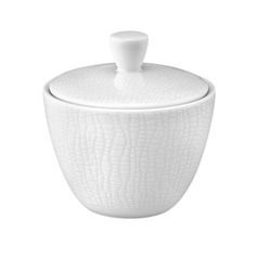 Sugar bowl 0,26 l, Luxury White 25676, Porcelain Seltmann